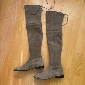 Stuart Weitzman Lowland Praline Suede Boots